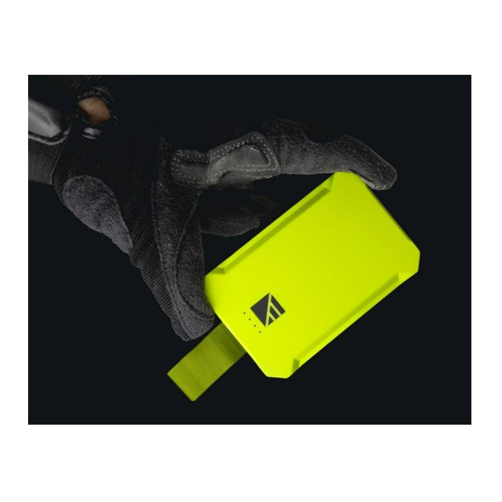 Left. Dark Energy - Poseidon Nano 3000mAh Green Wireless Charger with Portable Construction.