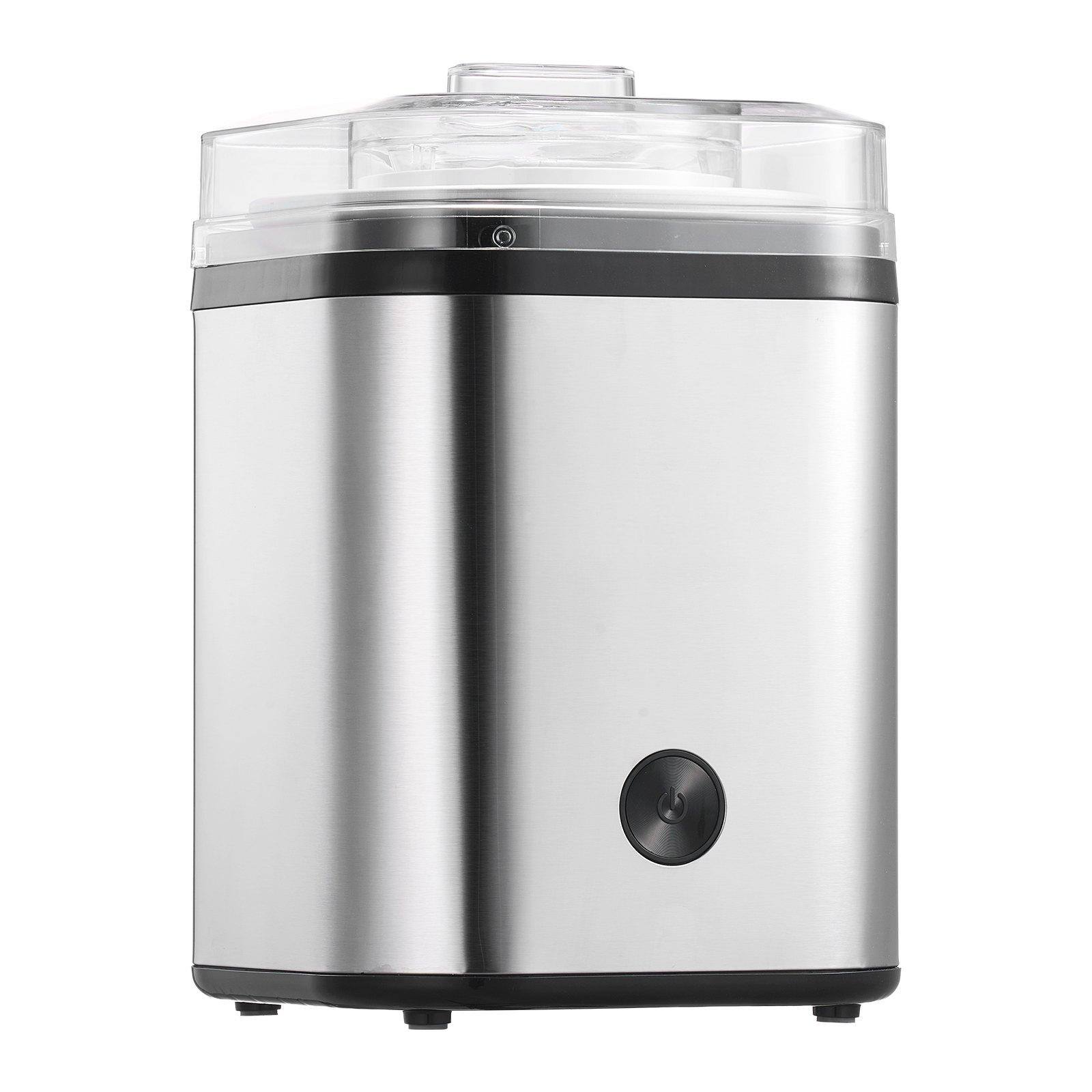 Alt View 8. Glintex - Ice Cream Maker 2.1Qt Large Capacity Automatic Electric Machine, Easy to Clean, for Gelato & Frozen Yogurt - Silver.