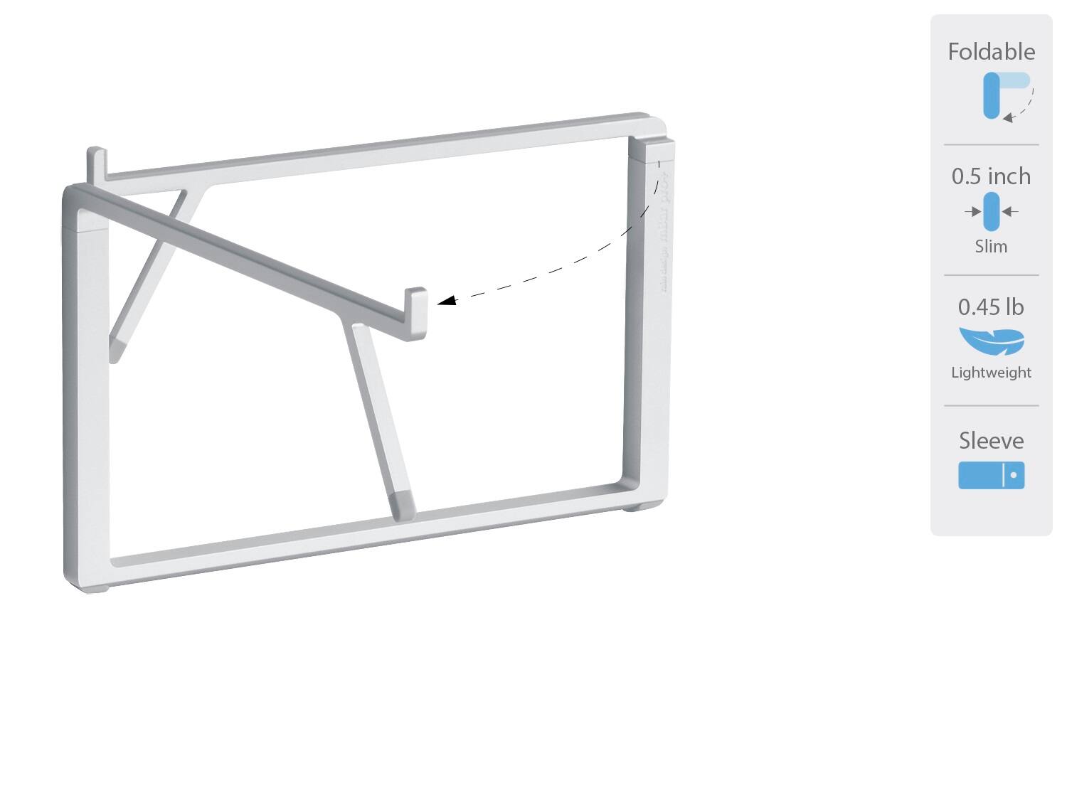 Foldable 0.5 inch Slim 0.45 lb Lightweight Sleeve