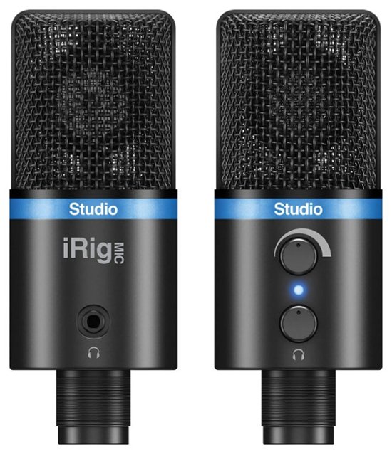 Front Zoom. IK Multimedia - iRig Mic Studio Cardioid Condenser Microphone.