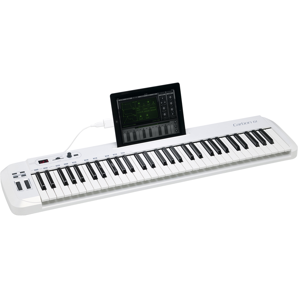Samson Carbon 61-Key USB MIDI Keyboard Controller White SAKC61 - Best Buy