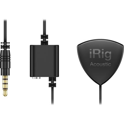 IK Multimedia - iRig Acoustic Instrument Microphone - Black - Larger Front