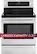 Alt View Standard 3. LG - 30" Self-Cleaning Freestanding Electric Convection Range - Stainless-Steel.