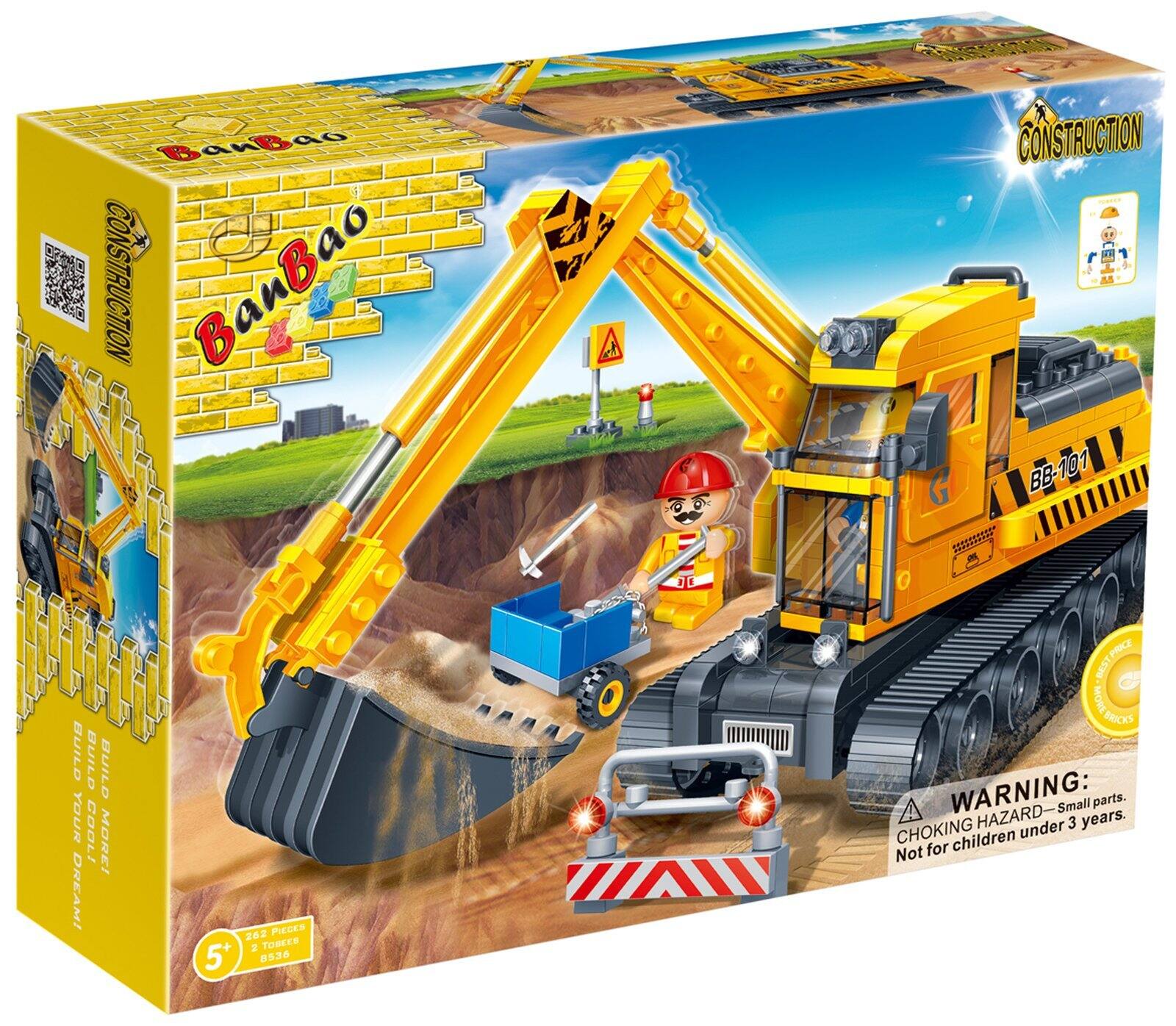 BanBao - BUCKET DIGGER Construction Toy Building Set for Kids