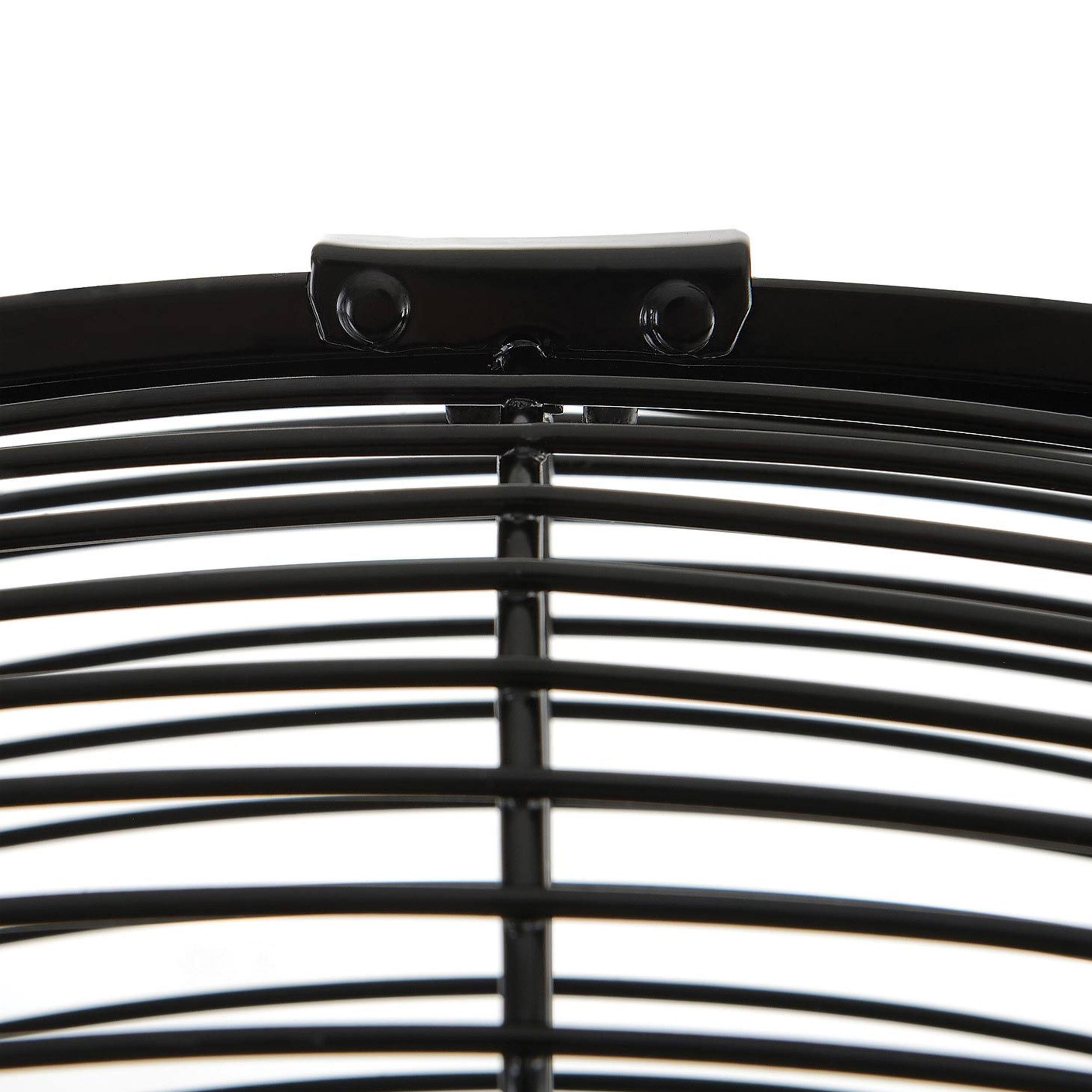 Alt View 7. VieAir - The Vie Air 24 Inch Tilting Wall Mountable Heavy Duty Commercial Strength Oscillating Fan with 3 Speed Motor in Black - Black.