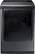 Front. Samsung - 7.4 cu. ft. 12-Cycle Electric Dryer with Steam - Black stainless steel.