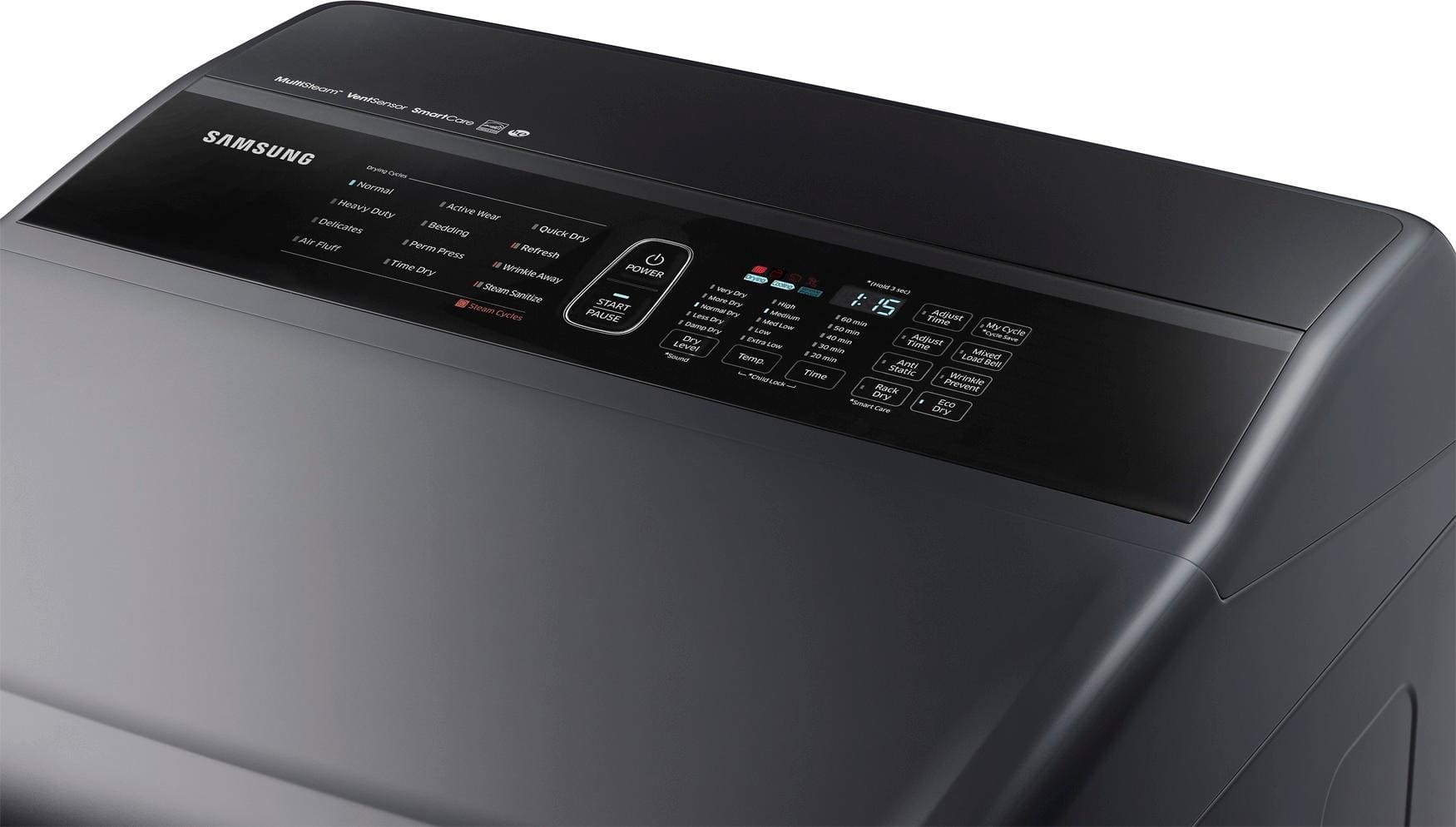 Best Buy Samsung 7.4 cu. ft. 12Cycle Electric Dryer with Steam Black