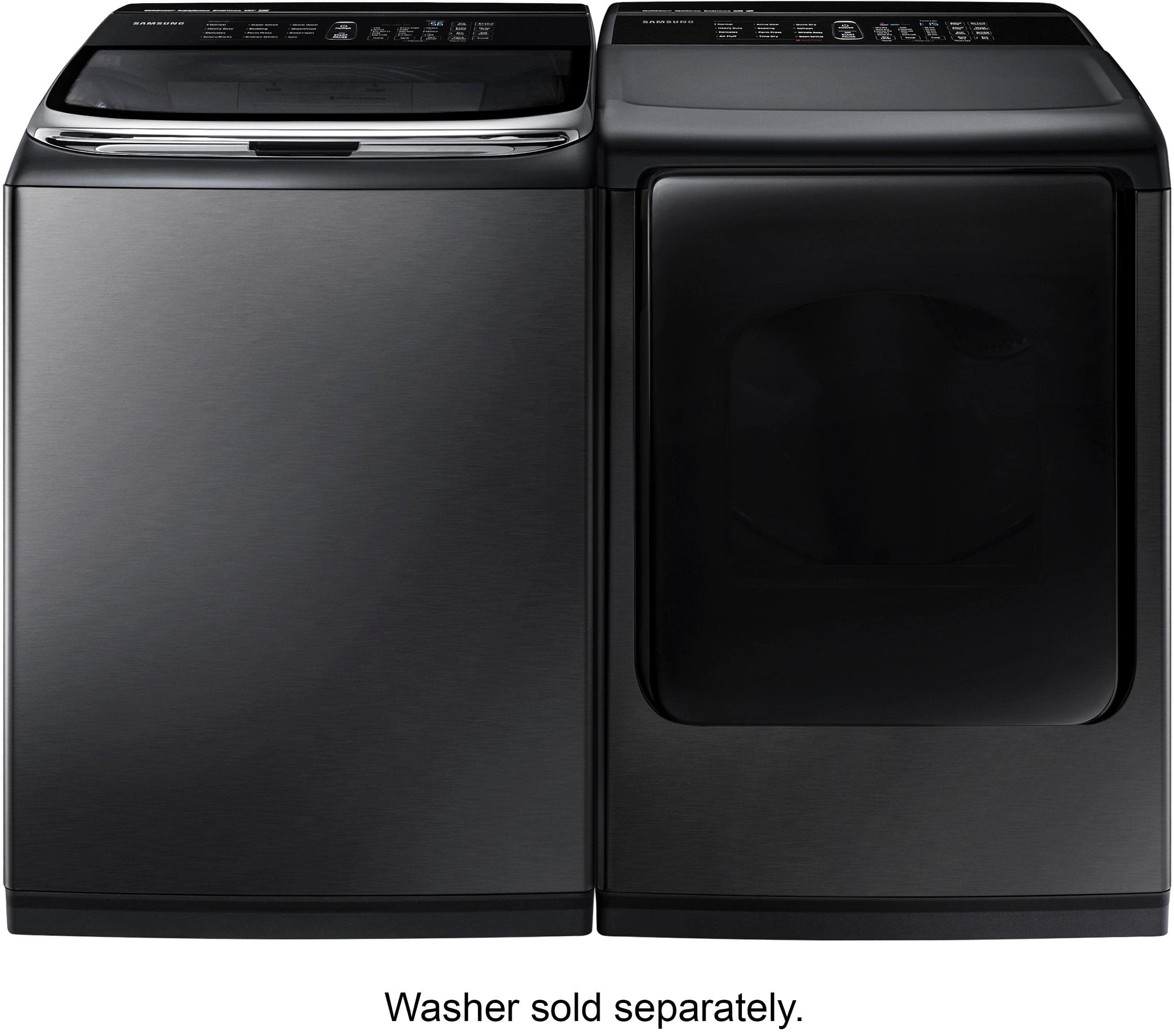 Best Buy Samsung 7.4 cu. ft. 12Cycle Electric Dryer with Steam Black