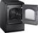 Alt View 6. Samsung - 7.4 cu. ft. 12-Cycle Electric Dryer with Steam - Black stainless steel.