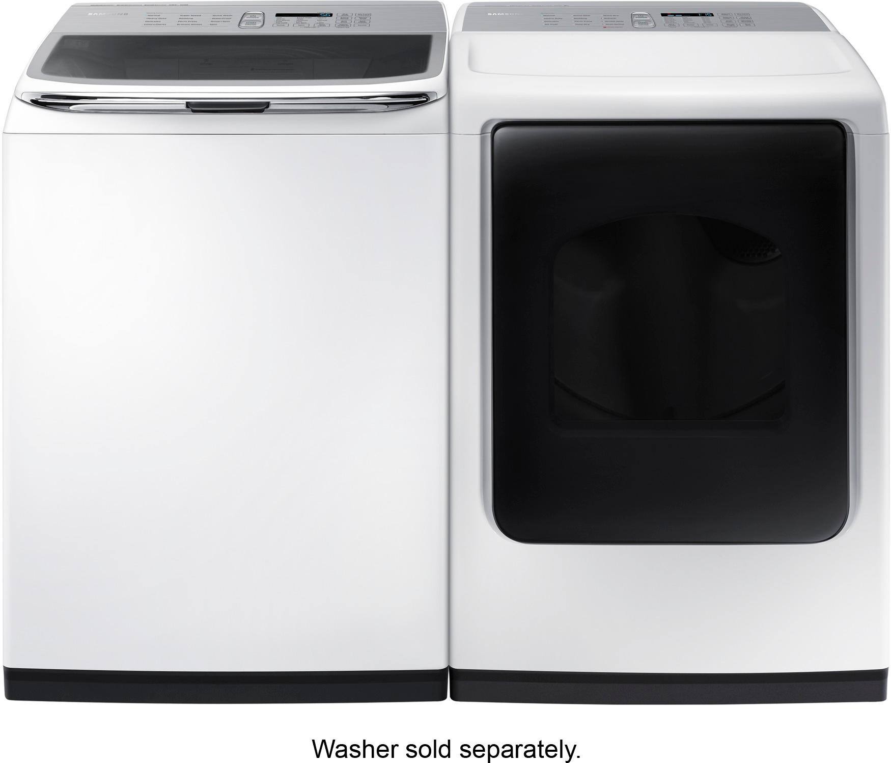 Best Buy Samsung 7.4 cu. ft. 12Cycle Electric Dryer with Steam White