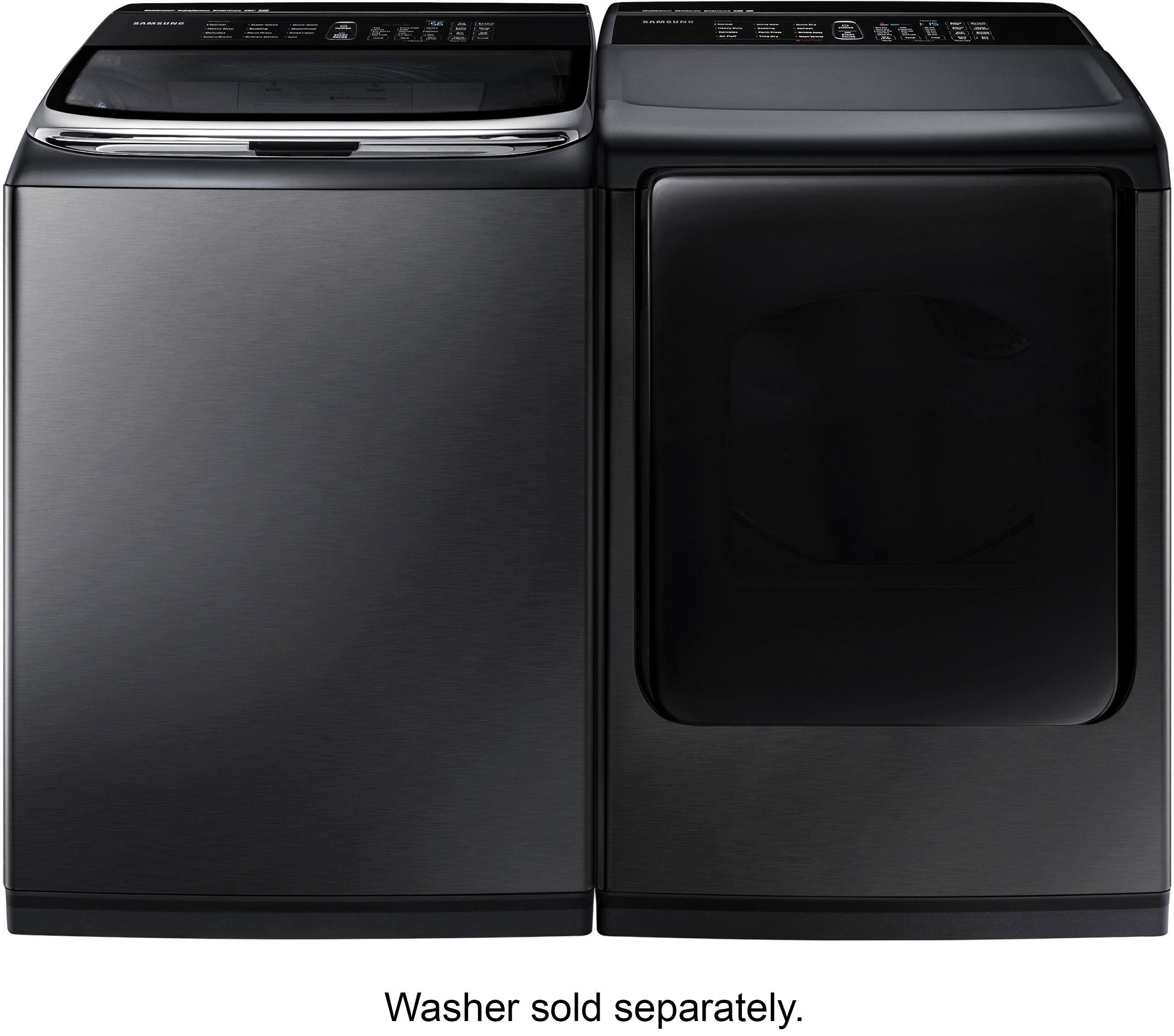 Best Buy Samsung 7.4 cu. ft. 12Cycle Gas Dryer with Steam Black