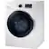 Left. Samsung - 2.2 Cu. Ft. High-Efficiency Stackable Smart Front Load Washer with Steam and Super Speed Wash - White.