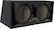 Angle. Metra - 12" Dual Ported Subwoofer Enclosure - Black.