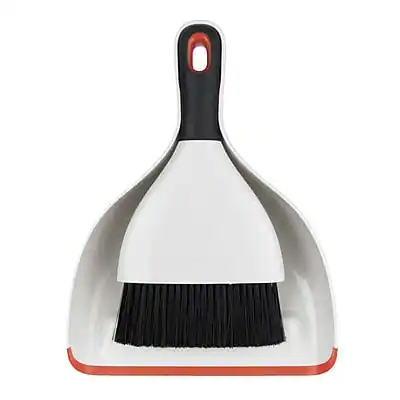 Front. Good Grips - OXO Handheld Dustpan and Brush - Charcoal.