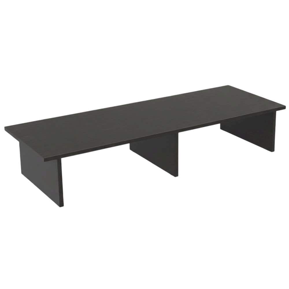 FurniFact - Black TV/Monitor Riser for Screens Up to 43 Inches with Durable Melamine Veneer - Brown price history on PriceWatchPro