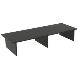 FurniFact - Black TV/Monitor Riser for Screens Up to 43 Inches with Durable Melamine Veneer - Brown