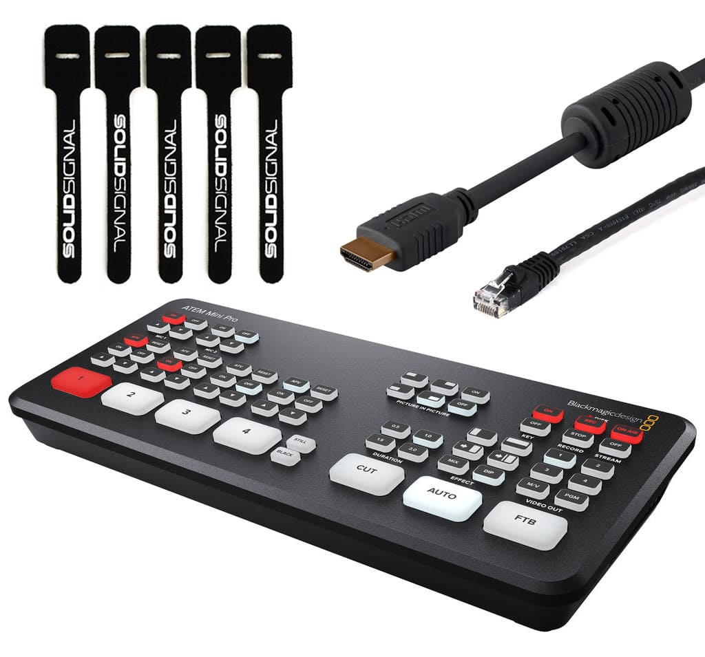 Blackmagic Design - ATEM Mini Pro HDMI Live Stream Switcher Bundle