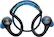 Angle. Plantronics - BackBeat FIT Special Edition Wireless Behind-the-Neck Headphones - Black/Blue.