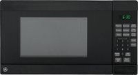 Front. GE - 0.7 Cu. Ft. Compact Microwave - Black.