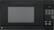 Front. GE - 0.7 Cu. Ft. Compact Microwave - Black.
