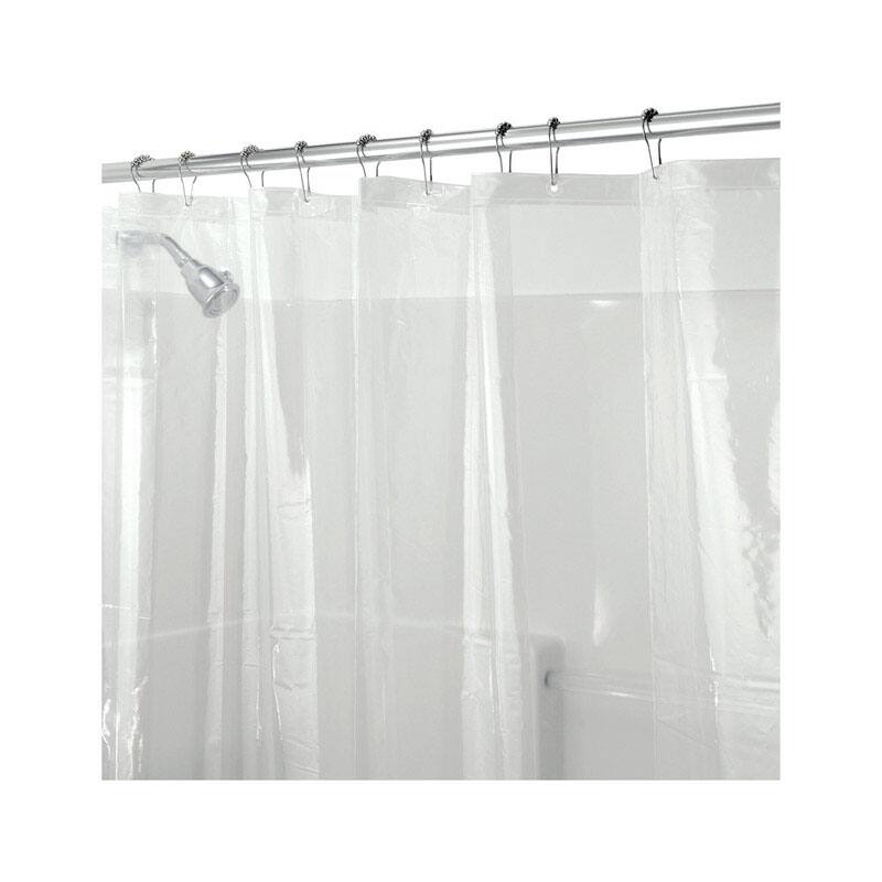 Angle. iDesign - iDesign 72 in. H X 72 in. W Clear Solid Shower Curtain Liner PEVA - Clear.