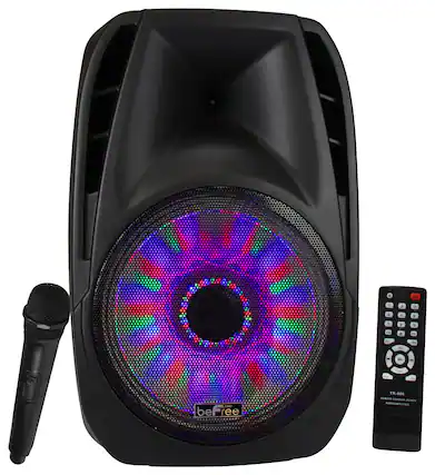 Front. beFree Sound - Portable Bluetooth Speaker - Black.