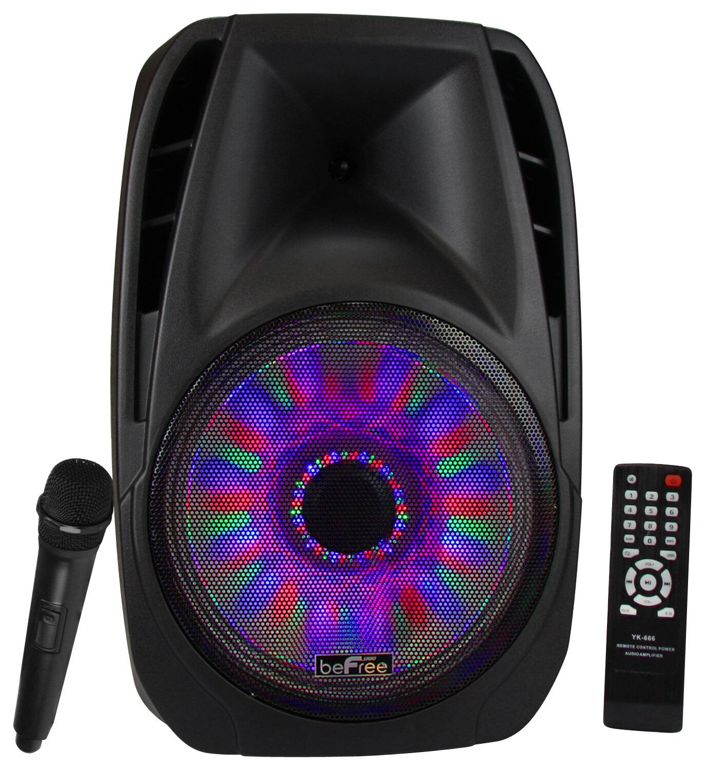 Front. beFree Sound - Portable Bluetooth Speaker - Black.