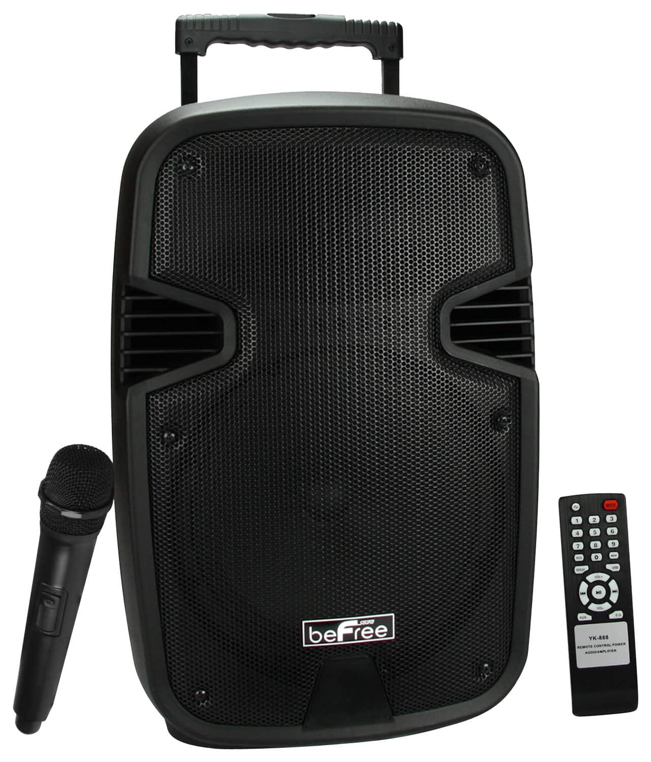 Front. beFree Sound - Portable Bluetooth Speaker - Black.