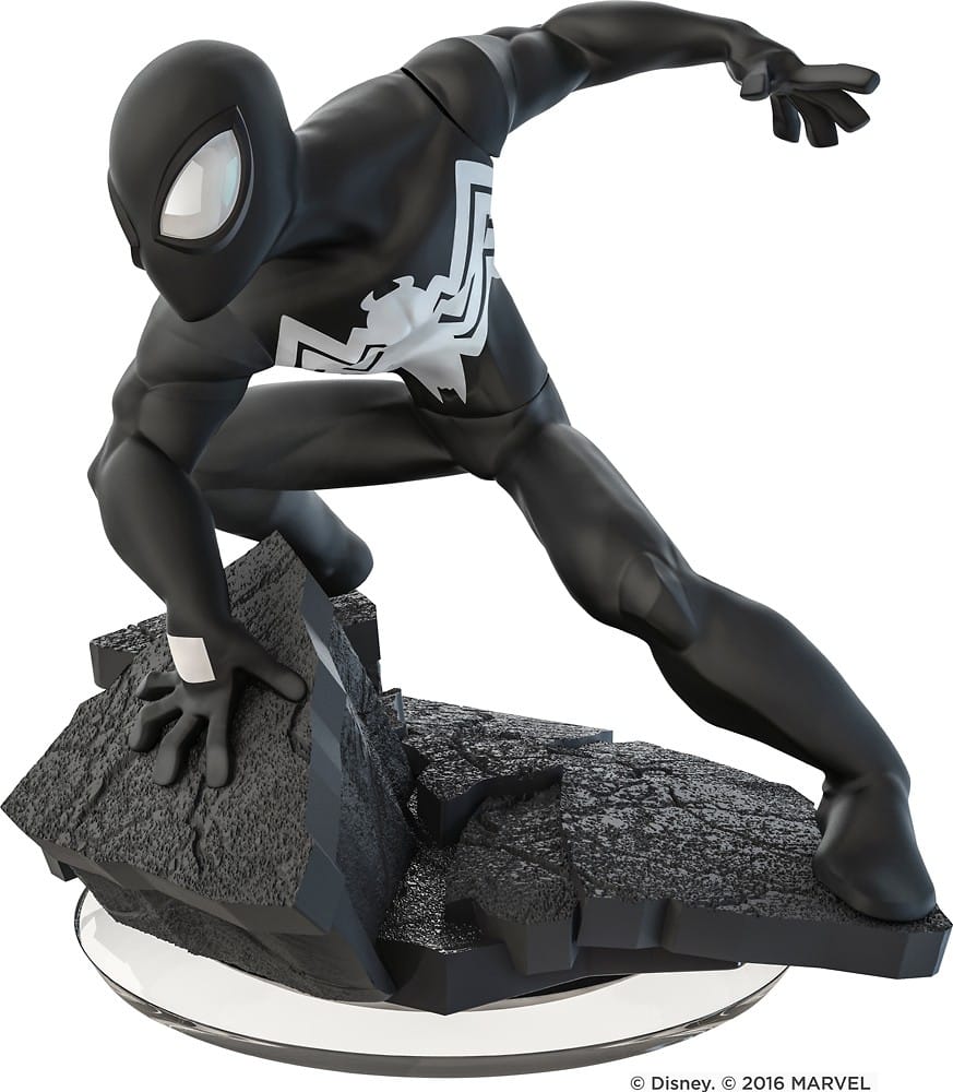 black spiderman figure