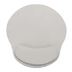Front. Unique Bargains - Ergonomic Gel Mouse Pad with Wrist Rest Support Memory Foam Mat Non-Slip Base for Office Computer Laptop Keyboard Home - Light Grey.