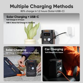 Jackery Explorer 300D Portable Power Station with 40W Air Solar Jackery Explorer 300D Portable Power Station with 40W Air Solar