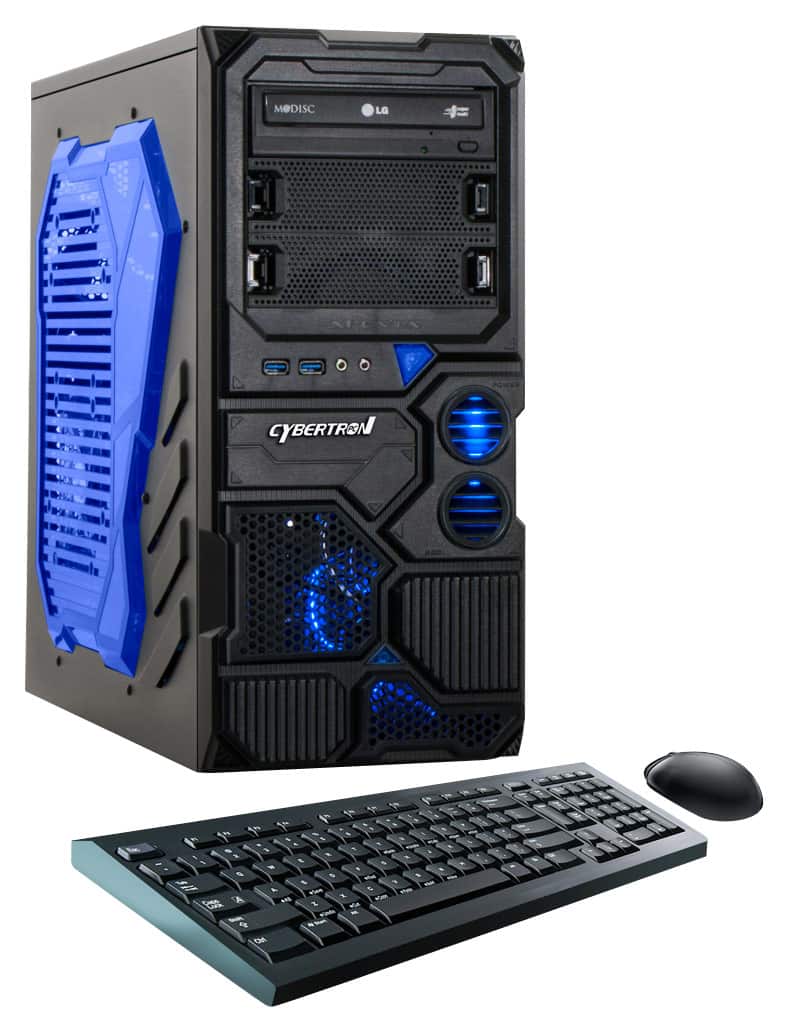 CybertronPC - Borg-709 Desktop - AMD FX-Series - 8GB Memory - 1TB Hard Drive - Blue - Larger Front