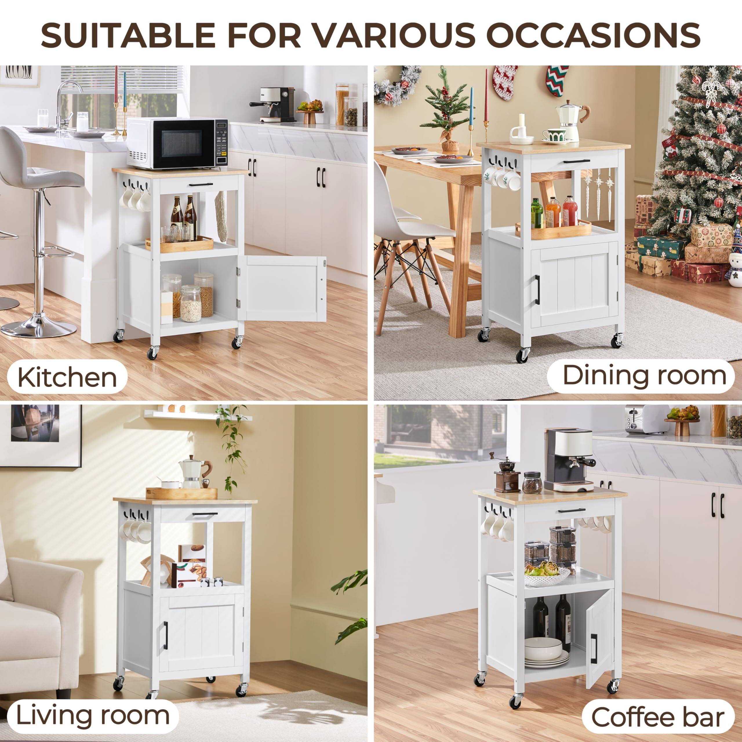 SUITABLE FOR VARIOUS OCCASIONS

Kitchen  
Dining room  
Living room  
Coffee bar
