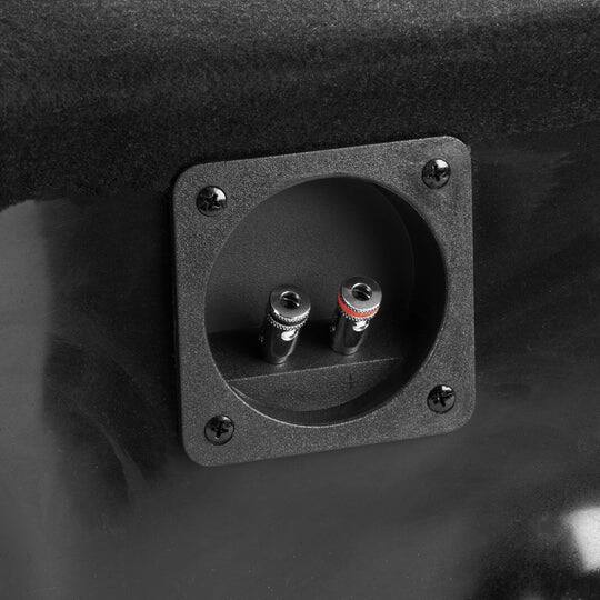 Alt View 2. NVX - 2012-2018 Ford Focus BOOST Box - Custom Fit Empty Single 10" Sealed Subwoofer Enclosure - Black.