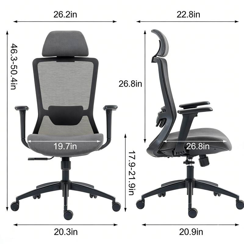 46.3-50.4in  
26.2in  
26.8in  
22.8in  
19.7in  
17.9-21.9in  
26.8in  
20.3in  
20.9in