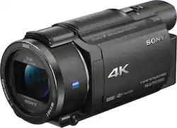 Sony - Handycam AX53 4K Flash Memory Premium Camcorder - Black - Angle_Zoom
