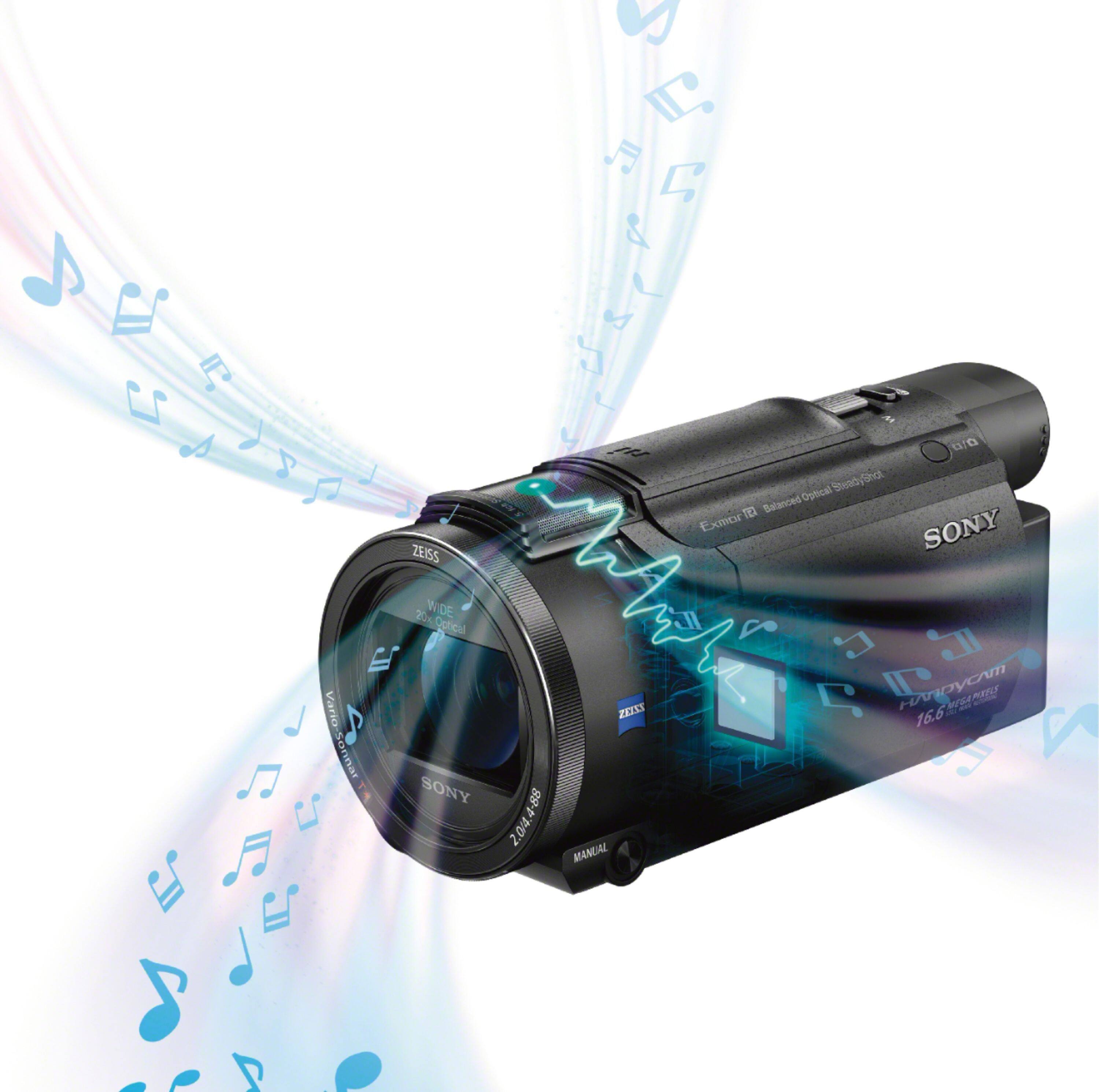 Sony Handycam AX53 4K Flash Memory Premium Camcorder Black FDRAX53/B ...