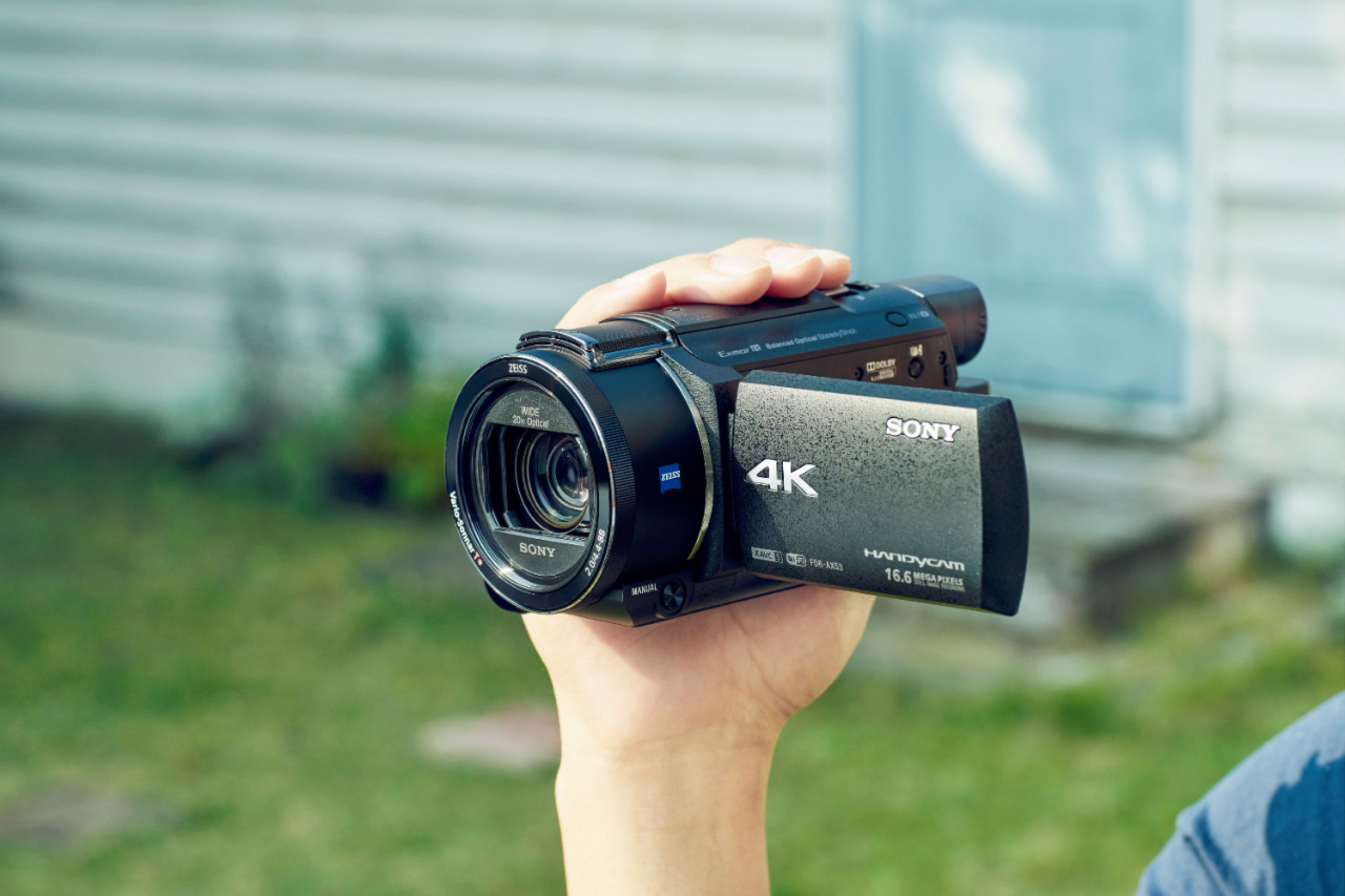 Sony Handycam AX53 4K Flash Black Camcorder Memory FDRAX53/B Buy Premium Best 
