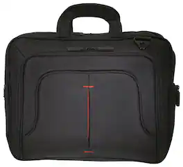 ECO STYLE - Tech Pro Top-Loading Laptop Case - Black/Red