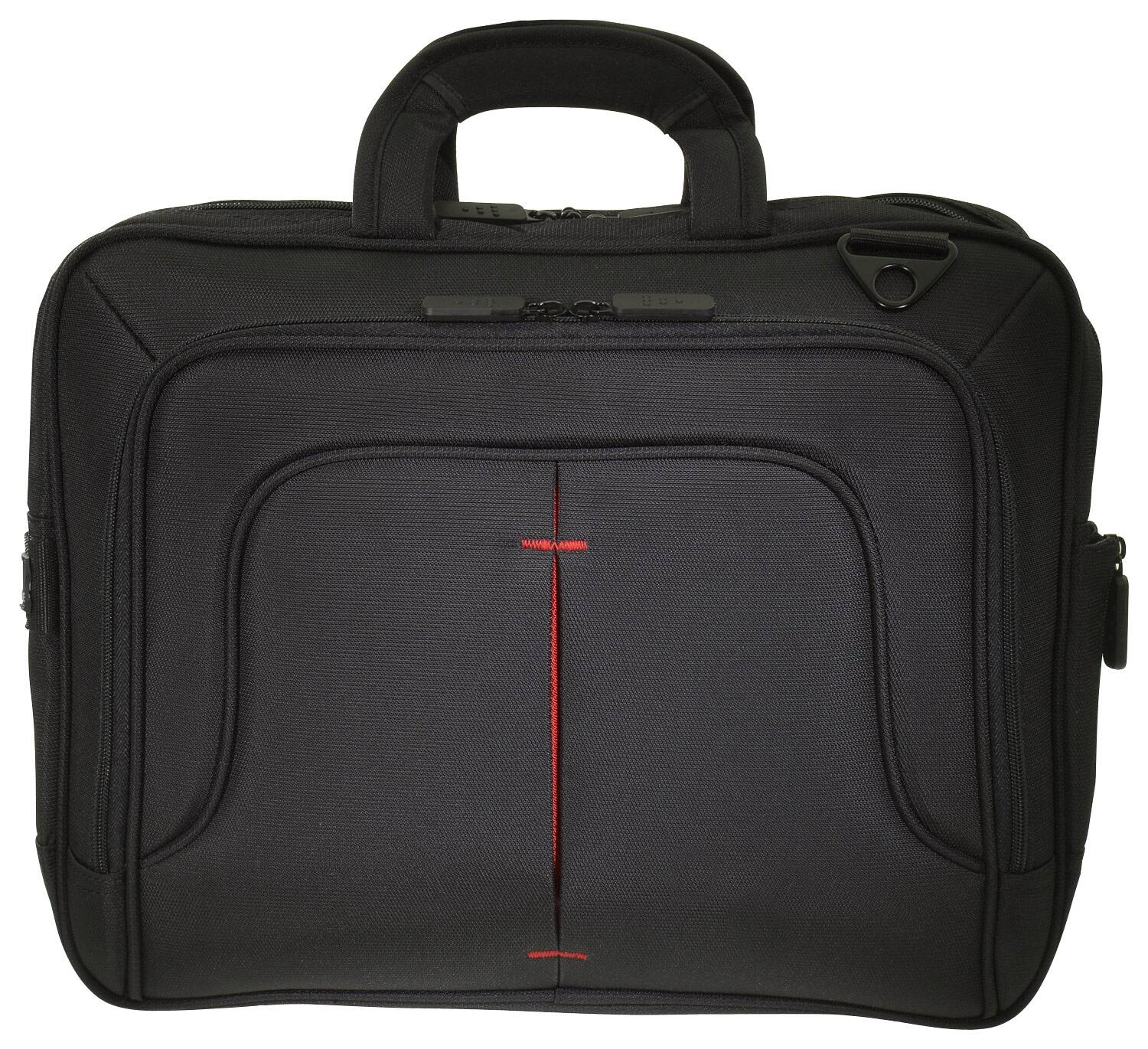 ECO STYLE - Tech Pro Top-Loading Laptop Case - Black/Red