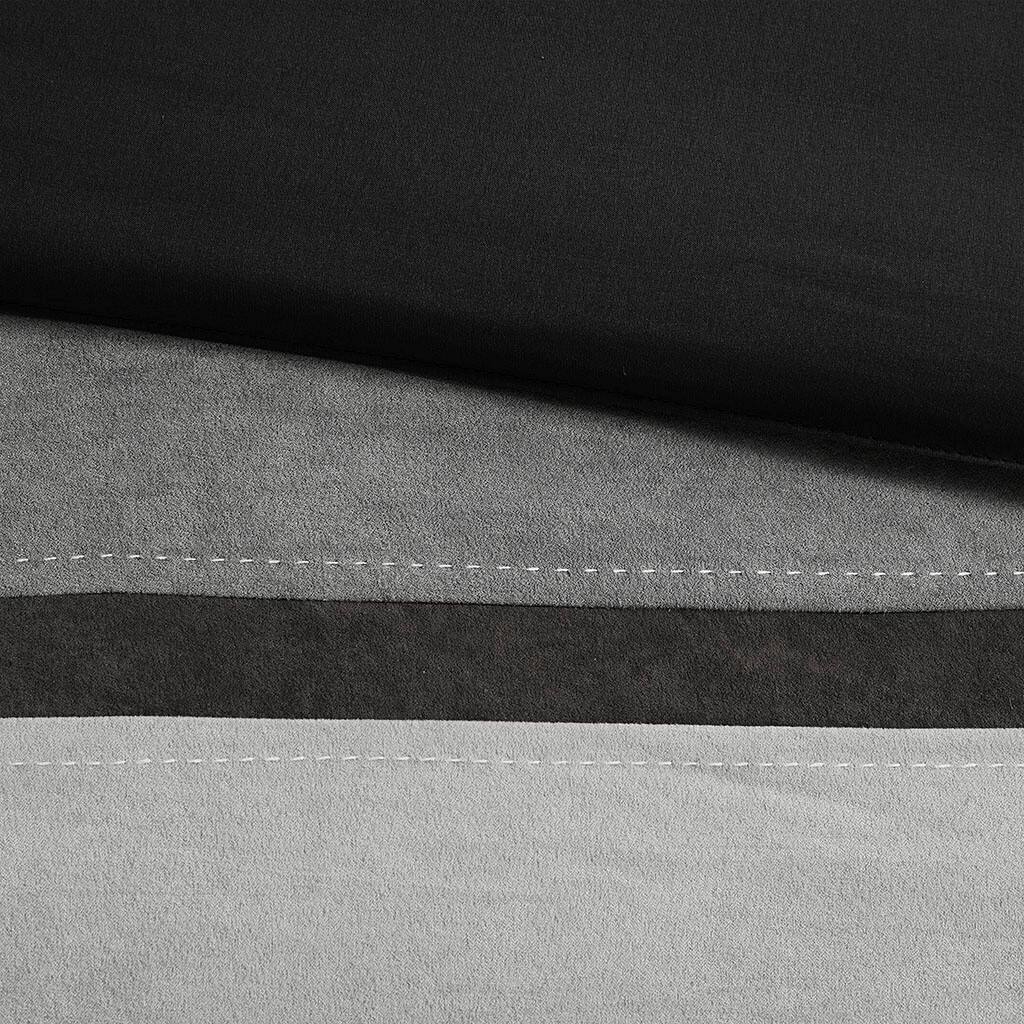 Alt View 5. Gracie Mills - Gracie Mills Kimberly 7-Piece Contemporary Microsuede Comforter Set - Black.