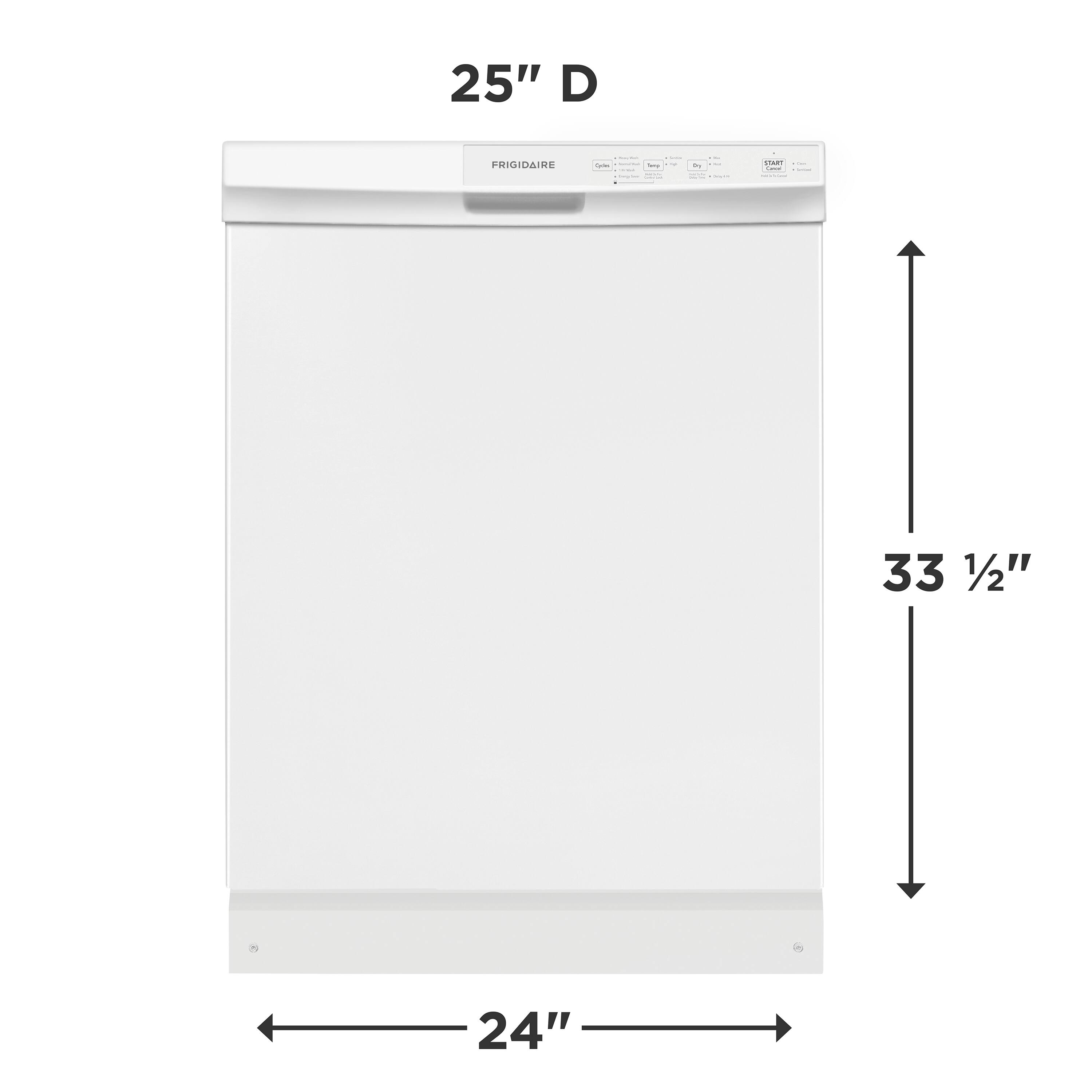 25" D  
FRIGIDAIRE  
33 1/2"  
24"