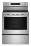 KitchenAid - 30 in. Wide 5 elements 5.3 cu. ft. Smart Freestanding Electric Range with Convection Cooking Modes - PrintShield Stainless Finish