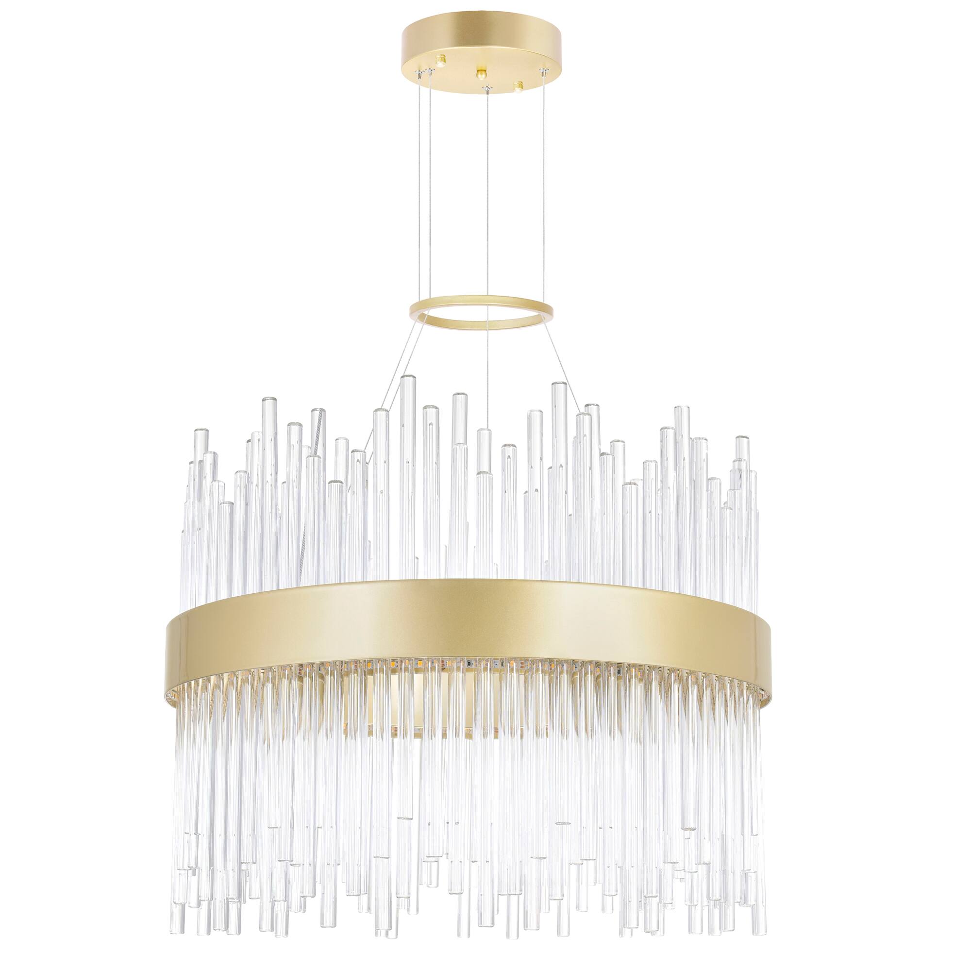 Alt View 2. CWI Lighting - Genevieve LED Chandelier With Medallion Gold Finish - Medallion Gold.