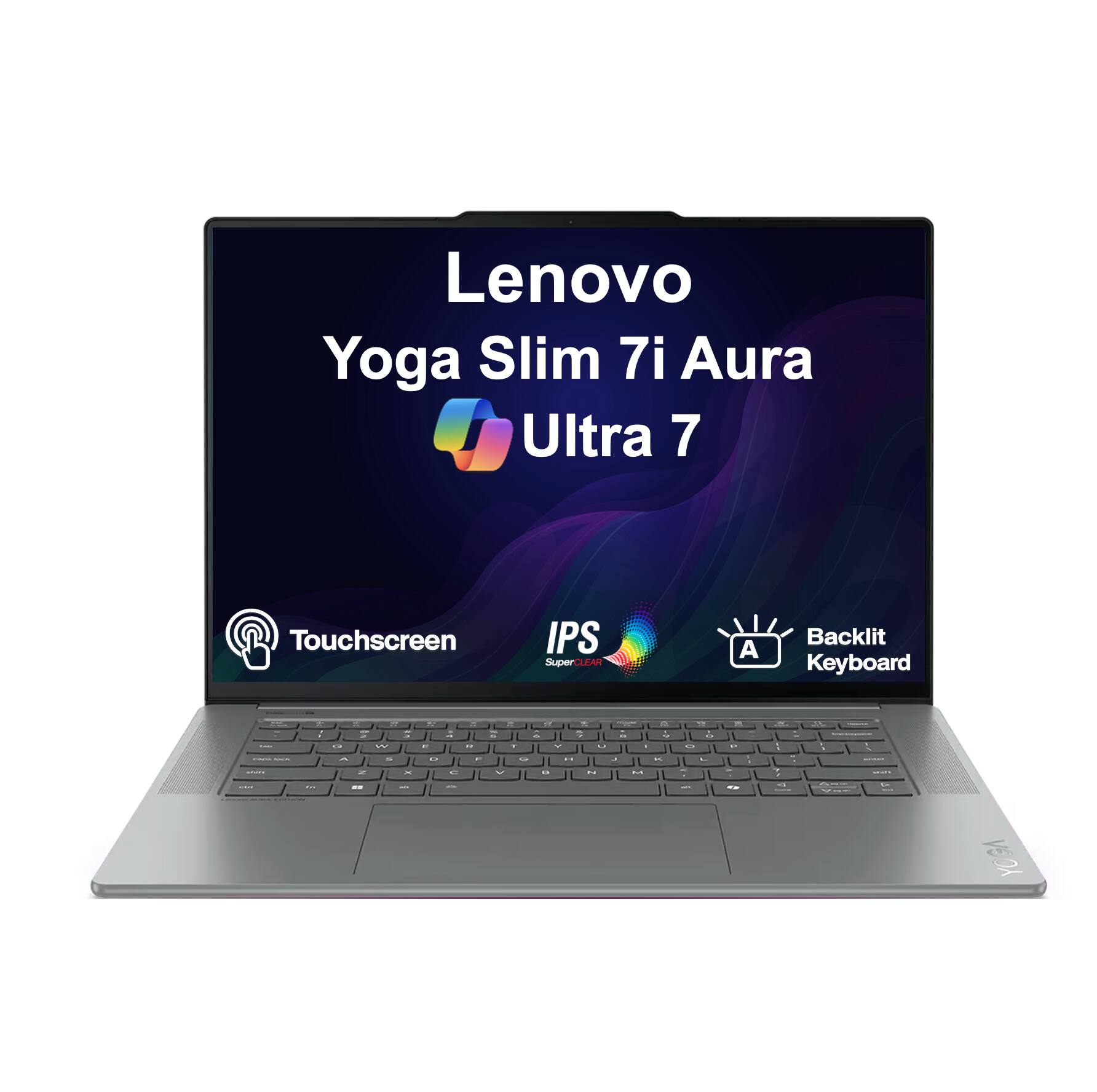 Lenovo Yoga Slim 7i Aura Ultra 7 Touchscreen IPS SuperCLEAR Backlit Keyboard