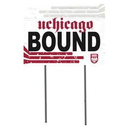 Jardine - Chicago Marroons 18'' x 24'' Bound Yard Sign - White