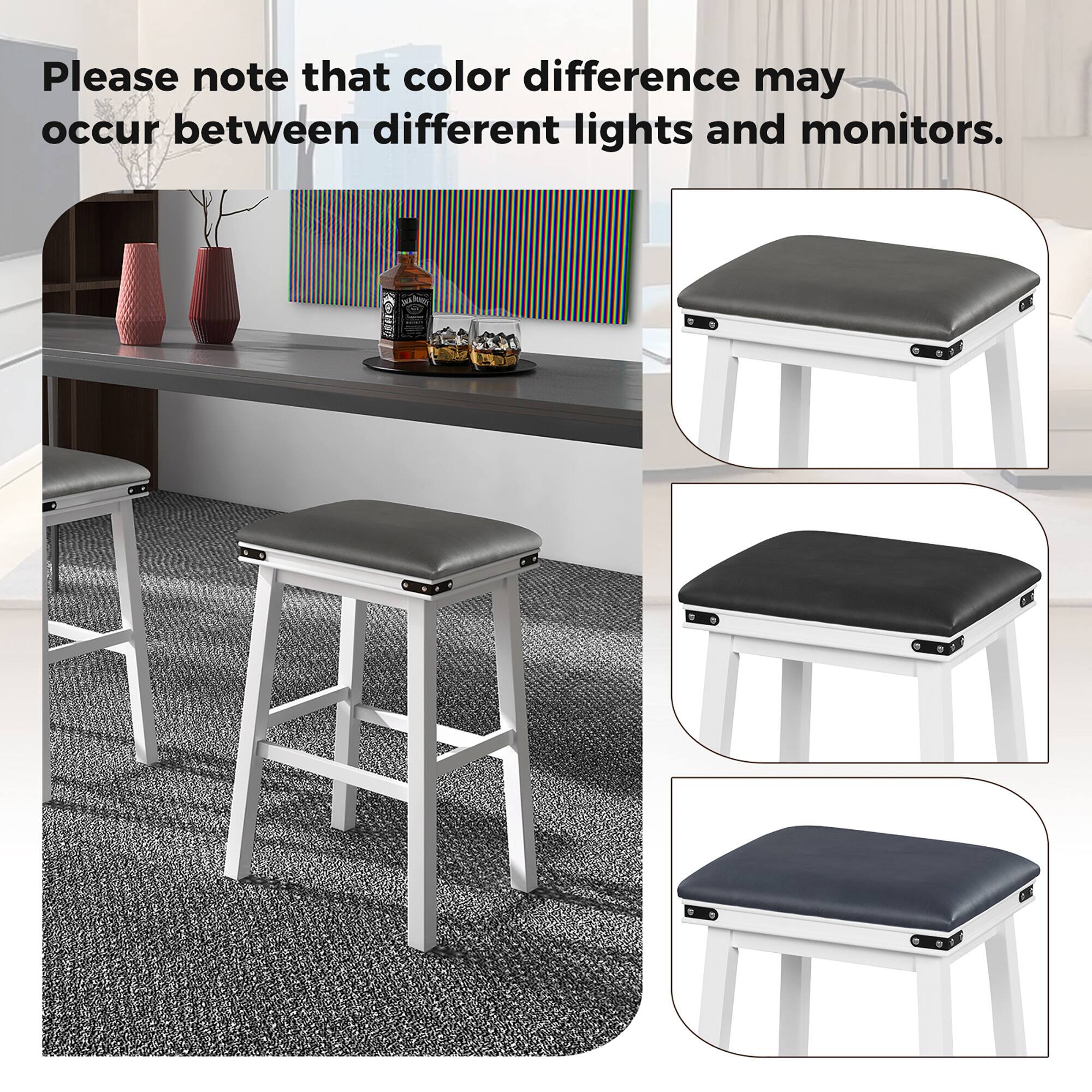 Please note that color difference may occur between different lights and monitors.