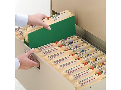 Alt View 4. Smead -  Paper Stock File Pocket, 5.25" Expansion, Letter Size, Green  - Green.