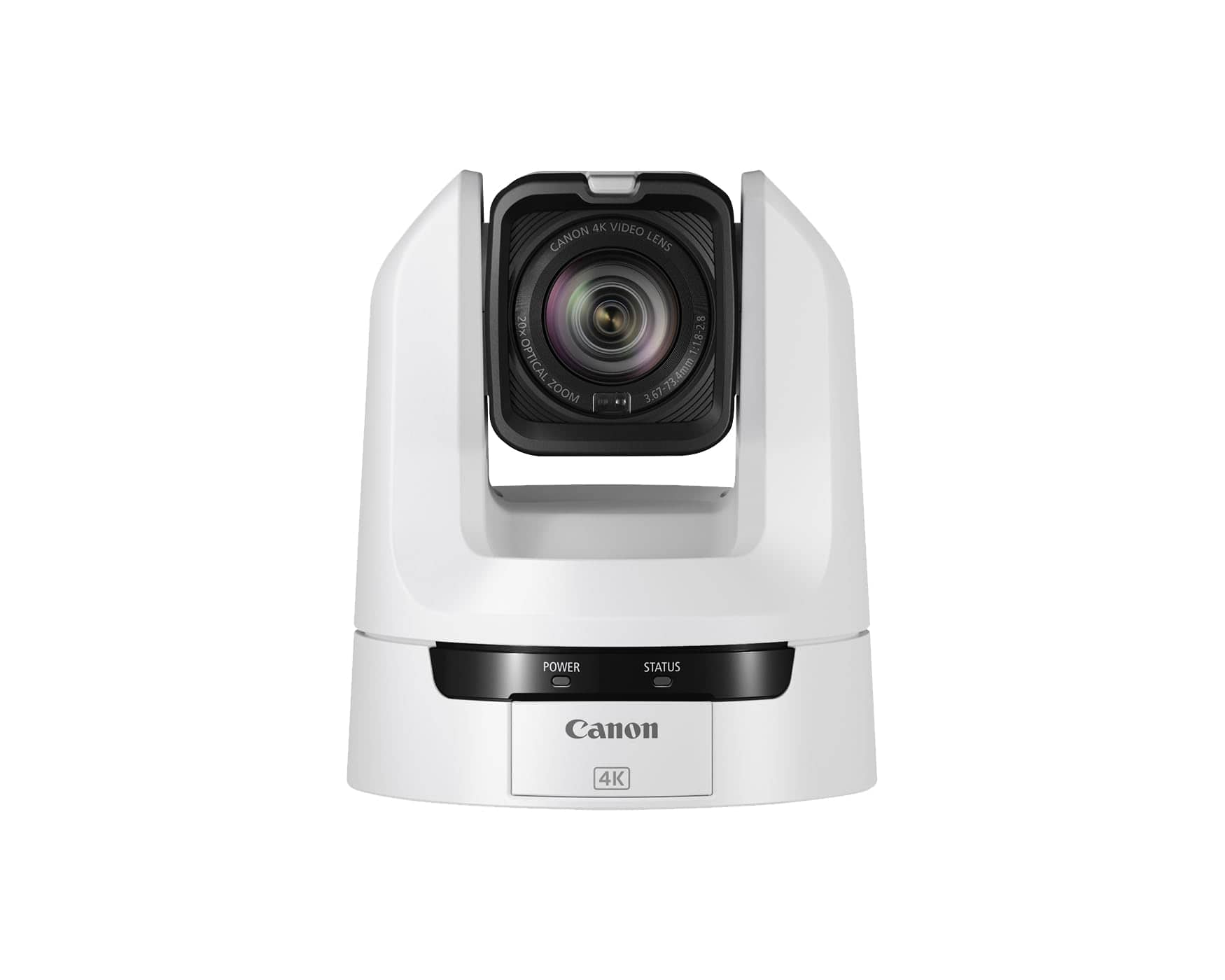 Canon - CR-N100 PTZ Camera (White), 20x Optical Zoom, 4K UHD Video, Professional Productions, House of Worship, Education,