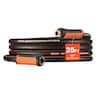 VEVOR - Garden Hose, 25 ft 5/8" Heavy Duty 4-Layer Rubber Water Hose, 150PSI Working & 600PSI Burst, Flexible & Non-kink Outdoor - Orange + Black